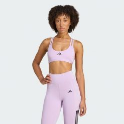 Lekki biustonosz treningowy Aeroimpact Luxe. Czerwone obuwie sportowe damskie Adidas, bez wzorów, z materiału, na fitness i siłownię. Za 219.00 zł.