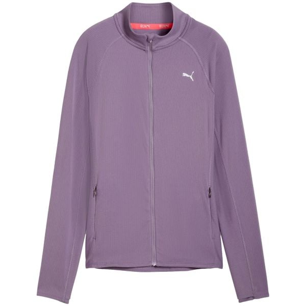 Bluza do biegania damska PUMA Run For Her Ribbed Full Zip. Fioletowe bluzy damskie Puma, s, bez wzorów, bez kaptura, do biegania. Za 239.99 zł.