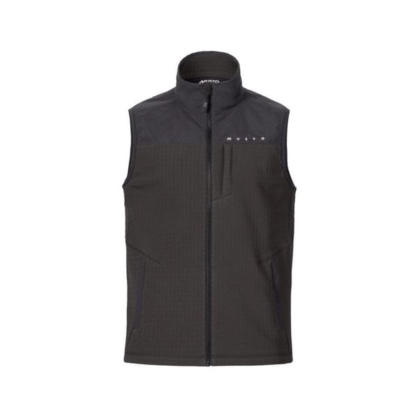 Kurtka bez rękawów Musto Evo Venture. Czarne kurtki męskie Musto, l, bez wzorów, z elastanu, eleganckie, bez kaptura. Za 586.30 zł.