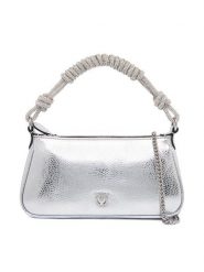 PINKO Torebka Half Moon Baguette Mini AI 25-26 PLTT 105915 A2WD Srebrny. Szare torebki do ręki damskie Pinko, bez wzorów, ze skóry, wizytowe, bez dodatków. Za 1,289.00 zł.