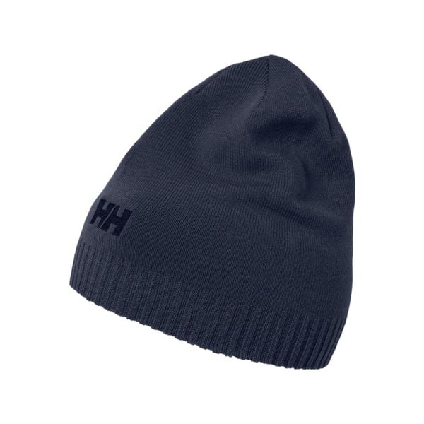 Czapka zimowa dla dorosłych Helly Hansen BRAND BEANIE. Niebieskie czapki i kapelusze męskie Helly Hansen, na zimę, bez wzorów. Za 159.50 zł.