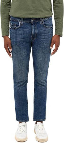 Męskie Spodnie Jeansowe Mustang Style Boston Slim Denim Blue 1014706 5000 883. Niebieskie spodnie materiałowe męskie Mustang, l, bez wzorów, z denimu. Za 219.99 zł.
