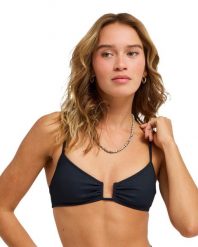 Stanik bikini typu bralette dla Kobiety ROXY LOVE Czarny. Szare bikini damskie Roxy, m, bez wzorów. Za 169.99 zł.