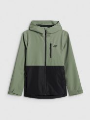 4F Kurtka membrana 5000 chłopięca - miętowa 140 (9-10 lat). Niebieskie kurtki i płaszcze dla chłopców 4f, bez wzorów, z materiału, bez kaptura. Za 249.99 zł.