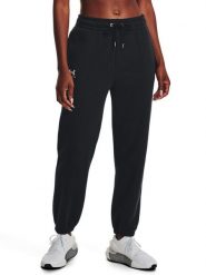 Under Armour Spodnie dresowe Essential Fleece Joggers 1373034 Czarny Regular Fit. Czarne spodnie dresowe damskie Under Armour, l, bez wzorów, z bawełny. Za 159.99 zł.