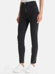 Calvin Klein Jeans Jeansy LV047E632G Czarny Skinny Fit. Czarne jeansy damskie Calvin Klein Jeans. Za 369.99 zł.