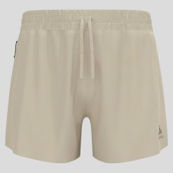 Spodenki męskie Odlo ZEROWEIGHT 5 INCH Short. Białe krótkie spodenki sportowe męskie Odlo, m, bez wzorów, do biegania. W wyprzedaży za 242.99 zł.