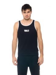 Koszulka męska Leone 1947 Apparel WACS bez rękawów. Czarne koszulki sportowe męskie LEONE 1947 APPAREL, m, bez wzorów, bez kołnierzyka, bez ramiączek, na fitness i siłownię. Za 42.06 zł.