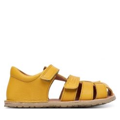 Sandały Froddo. Żółte sandały chłopięce Froddo, bez zapięcia. Za 359.99 zł.