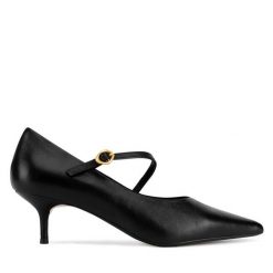 Szpilki GINO ROSSI. Czarne szpilki damskie Gino Rossi, bez wzorów, bez obcasa, bez zapięcia. Za 329.99 zł.