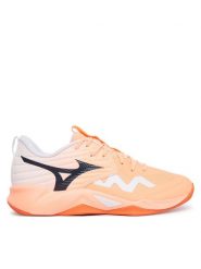 Mizuno Buty halowe Wave Momentum Pro V1GA2540 Koralowy. Pomarańczowe buty sportowe męskie Mizuno, z materiału, bez zapięcia. Za 400.99 zł.