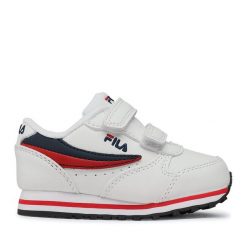 Sneakersy Fila. Białe półbuty chłopięce Fila, bez wzorów, bez zapięcia. Za 159.99 zł.