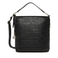 Torebka Lasocki. Czarne torebki do ręki damskie Lasocki, bez wzorów, klasyczne, bez dodatków. Za 199.99 zł.