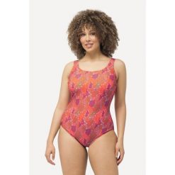 Damskie Kostium kąpielowy koralowce bez miękkich miseczek pas pod biustem. Czerwone kostiumy jednoczęściowe damskie Ulla Popken, plus size, bez wzorów, z elastanu, sportowe, plus size. Za 199.99 zł.