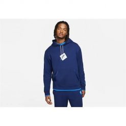 Bluzy sportowa męska Nike Air Jordan Jumpman Classics. Niebieskie bluzy męskie Nike, m, bez wzorów, z kapturem. Za 389.00 zł.