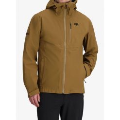 Kurtka z membraną męska Outdoor Research Foray 3L Jacket. Brązowe kurtki męskie OUTDOOR RESEARCH, l, bez wzorów, bez kaptura. Za 970.99 zł.
