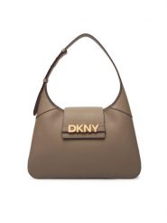 DKNY Torebka R523KL20 Beżowy. Brązowe torebki do ręki damskie DKNY, bez wzorów, ze skóry, bez dodatków. Za 1,049.00 zł.