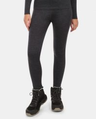 Damskie spodnie termoaktywne z wełny merino Kilpi MAVORA BOTTOM-W. Czarne spodnie materiałowe damskie Kilpi, bez wzorów, z materiału. Za 344.59 zł.