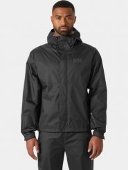 Płaszcz Przeciwdeszczowy Męski Helly Hansen Loke 2.0. Czarne płaszcze męskie Helly Hansen, m, bez wzorów, z poliamidu, bez kaptura. Za 559.00 zł.