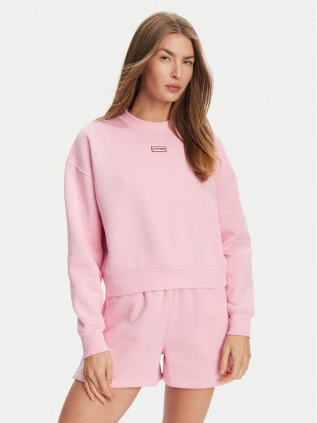 Hunter Bluza Tina HARW0042242 Różowy Cropped Fit. Czerwone bluzy damskie Hunter, s, bez wzorów, z syntetyku, bez kaptura. Za 149.99 zł.
