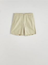 Szorty relaxed jogger - jasnozielony. Zielone szorty męskie Reserved, l, bez wzorów, z bawełny. W wyprzedaży za 89.99 zł.