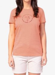 Koszulka z nadrukiem damska Hannah Selia II. Czerwone t-shirty damskie Hannah, l, bez wzorów, z bawełny, bez kołnierzyka. Za 85.79 zł.
