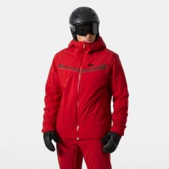Kurtka narciarska Helly Hansen Panorama 2.0. Czerwone kurtki męskie Helly Hansen, na zimę, m, bez wzorów, sportowe, bez kaptura. W wyprzedaży za 1,144.50 zł.