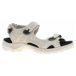 Buty do chodzenia damskie Ecco 82218302163. Brązowe sandały damskie ecco, bez wzorów, z materiału, bez obcasa, bez zapięcia. Za 617.00 zł.