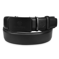 Automatyczny czarny pasek ELITE BETLEWSKI® czarny 135-cm. Czarne paski damskie bez wzorów. Za 63.96 zł.