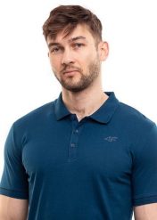 MĘSKA KOSZULKA POLO BAWEŁNIANA 4F M367 NA CODZIEŃ. Koszulki polo męskie 4f, m, bez wzorów, z bawełny, bez ramiączek. Za 39.00 zł.