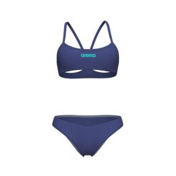 Strój kąpielowy damski dwuczęściowy na basen plażę Arena Bikini Bandau. Niebieskie bikini damskie Arena, s, bez wzorów. Za 119.99 zł.
