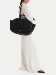 GINO ROSSI Torebka C-LDA8548 Czarny. Czarne torebki do ręki damskie Gino Rossi, bez wzorów, z materiału, bez dodatków. Za 279.99 zł.