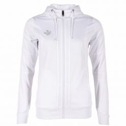Damska bluza dresowa zapinana na zamek z kapturem Reece Australia Cleve TTS. Białe bluzy damskie REECE, s, bez wzorów, z dresówki, z kapturem. Za 230.60 zł.