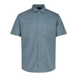 Koszulka z krótkim rękawem CMP. Niebieskie koszule męskie CMP, bez wzorów, sportowe, bez kołnierzyka, bez ramiączek. Za 257.05 zł.