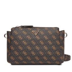 Torebka Guess. Brązowe listonoszki damskie Guess, z aplikacjami, bez dodatków. Za 389.99 zł.