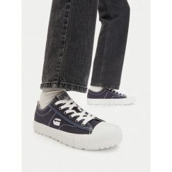 Trampki G-Star. Niebieskie trampki i tenisówki damskie G-Star, bez wzorów, retro, bez zapięcia. Za 179.99 zł.