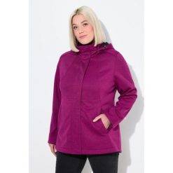 Damskie Kurtka softshell HYPRAR wodoodporna kaptur. Czerwone kurtki damskie Ulla Popken, plus size, bez wzorów, z materiału, bez kaptura, trekkingowe. W wyprzedaży za 383.99 zł.