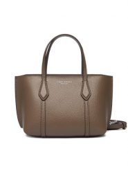 Tory Burch Torebka Perry Mini Tote 175548 Brązowy. Brązowe torebki do ręki damskie Tory Burch, bez wzorów, ze skóry, bez dodatków. Za 1,489.00 zł.