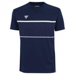 Koszulka tenisowa męska Tecnifibre Team Tech Tee. Niebieskie koszulki sportowe męskie TECNIFIBRE, m, bez wzorów, bez kołnierzyka, bez ramiączek, tenisowe. Za 169.99 zł.