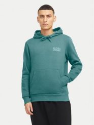 Jack & Jones Bluza Corp 12152840 Zielony Regular Fit. Zielone bluzy męskie Jack & Jones, m, bez wzorów, z bawełny, bez kaptura. Za 139.99 zł.