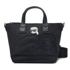 Torebka KARL LAGERFELD. Czarne torebki do ręki damskie KARL LAGERFELD, bez wzorów, klasyczne, bez dodatków. Za 489.99 zł.