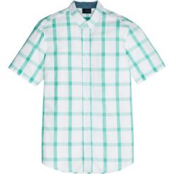 Koszula z krótkim rękawem w kratę Regular Fit bonprix zielony miętowy - biały w kratę. Koszule męskie marki bonprix. Za 74.99 zł.