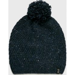 Jack Wolfskin - Czapka. Czarne czapki i kapelusze damskie Jack Wolfskin, z dzianiny. W wyprzedaży za 129.90 zł.