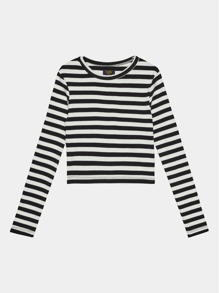 OVS Bluzka 1907339 Czarny Regular Fit. Czarne bluzki dla dziewczynek OVS, bez wzorów, z bawełny, bez ramiączek. Za 69.99 zł.