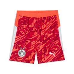 Męskie szorty bramkarskie Borussia Dortmund 25/26 PUMA. Czerwone szorty męskie Puma, na lato, m, bez wzorów, z tkaniny. Za 199.00 zł.