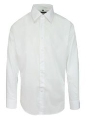 Koszula Męska, Elegancka Biała z Długim Rękawem, 100% Bawełna, Taliowana -CHIAO. Białe koszule męskie Chiao, m, bez wzorów, z bawełny, biznesowe, bez kołnierzyka, bez ramiączek. Za 169.00 zł.