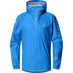 Kurtka trekkingowa męska Haglöfs L.I.M GTX. Niebieskie kurtki męskie Haglöfs, l, bez wzorów, z gore-texu, z kapturem. Za 1,094.20 zł.