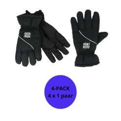 Rękawiczki narciarskie damskie 4 pary. Szare rękawiczki damskie HEAT KEEPER, na zimę, bez wzorów, z poliamidu, sportowe. Za 313.29 zł.