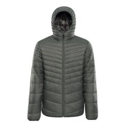 Kurtka z kapturem Alpine Pro Erom. Zielone kurtki męskie Alpine Pro, bez wzorów, z puchu, sportowe, z kapturem. Za 552.00 zł.