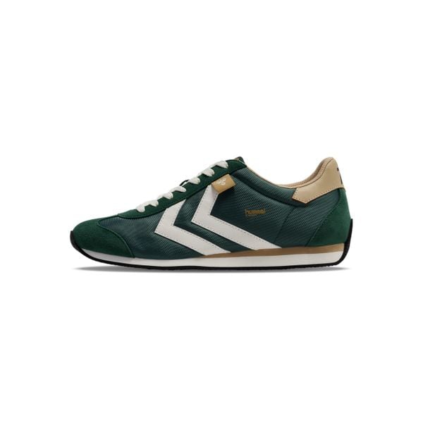 Sneakersy Hummel Stadion Nylon. Zielone obuwie sportowe damskie Hummel, bez wzorów, z nylonu. Za 336.50 zł.